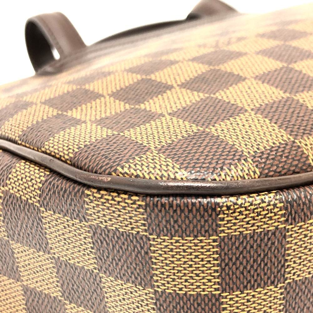 Louis Vuitton Tote Bag N51123 Damier Canvas Brown Parioli Women Used Authentic