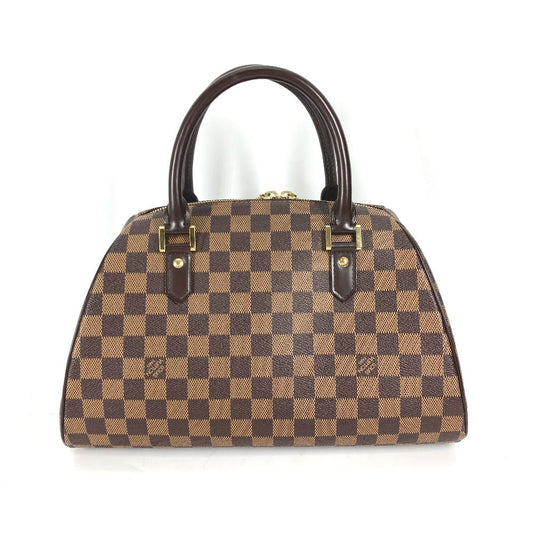 Louis Vuitton Tote Bag N41434 Damier Canvas Brown Damier Rivera Mm Women Used Authentic