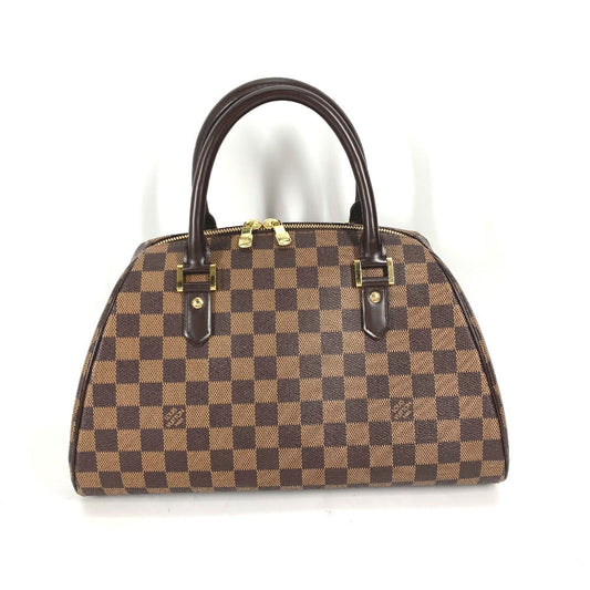 Louis Vuitton Tote Bag N41434 Damier Canvas Brown Damier Rivera Mm Women Used Authentic