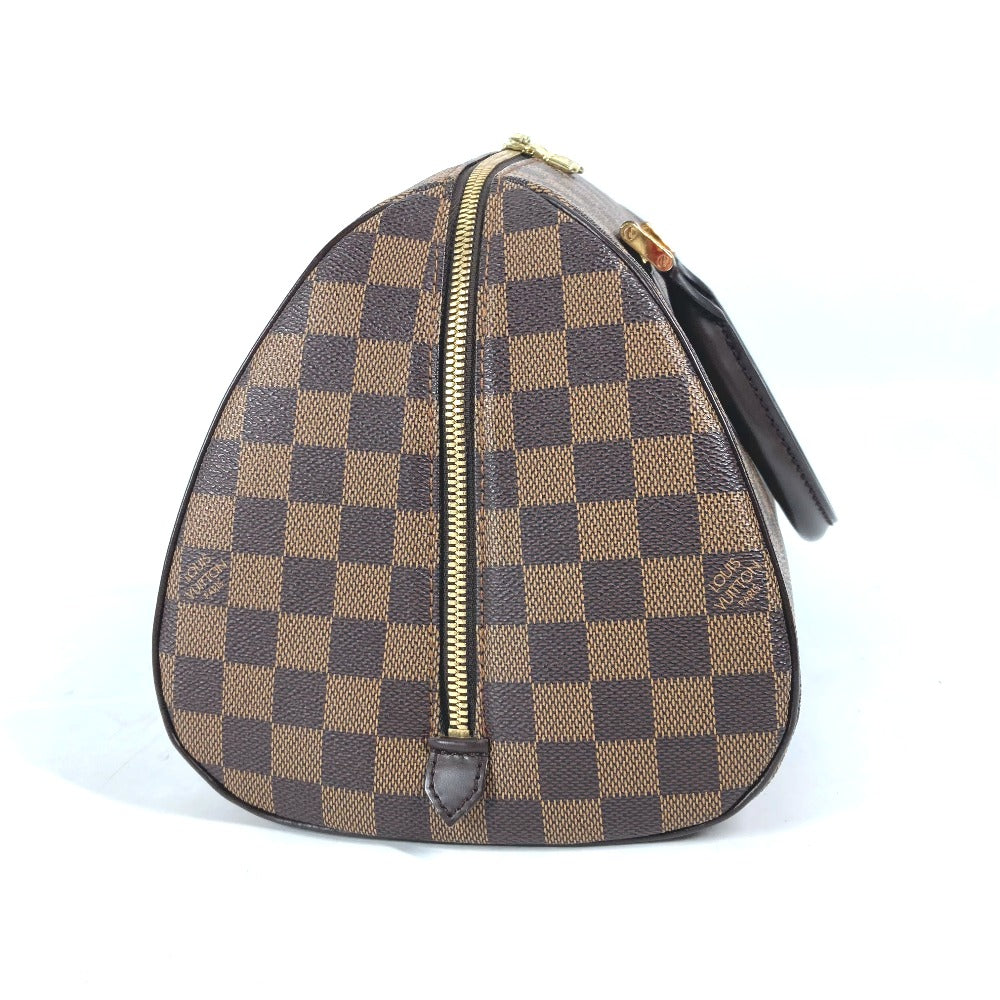 Louis Vuitton Tote Bag N41434 Damier Canvas Brown Damier Rivera Mm Women Used Authentic