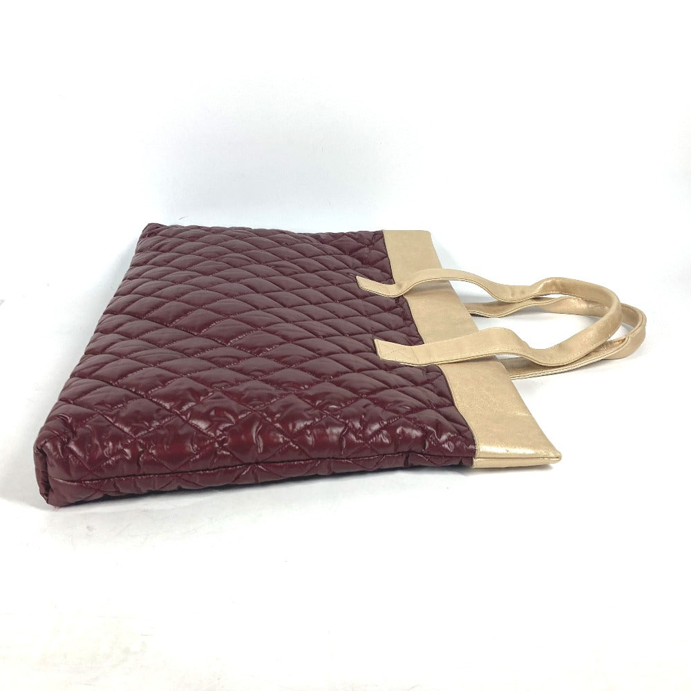 Chanel Shoulder Bag Nylon, Leather Wine Red By Color Cc Coco Mark Cococoon Quilting Women Used Authentic