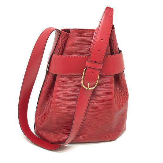 Louis Vuitton Shoulder Bag M80207 Epi Leather Red Epi Sac De Paul Pm Women Used Authentic