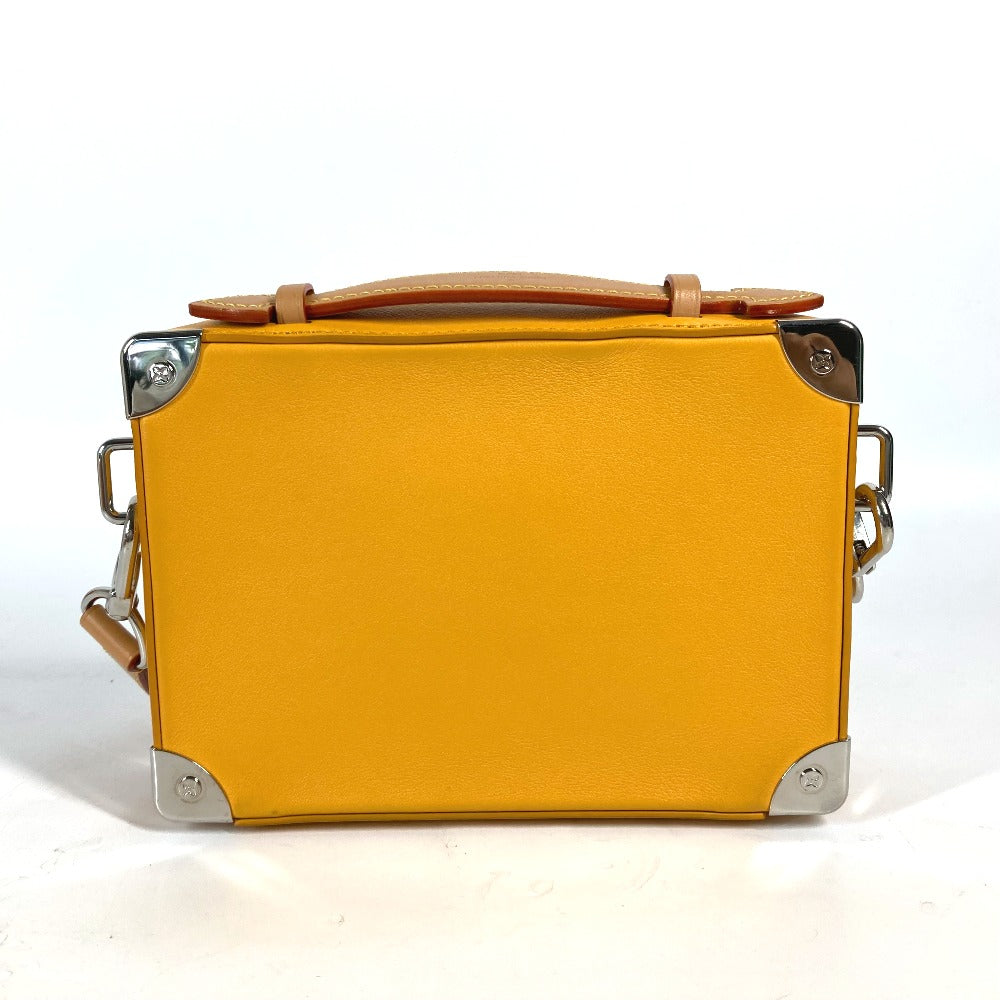 Louis Vuitton Shoulder Bag M59669 Calf Leather Orange Virgil Abloh Steering Wheel Soft Trunk Mens Used Authentic