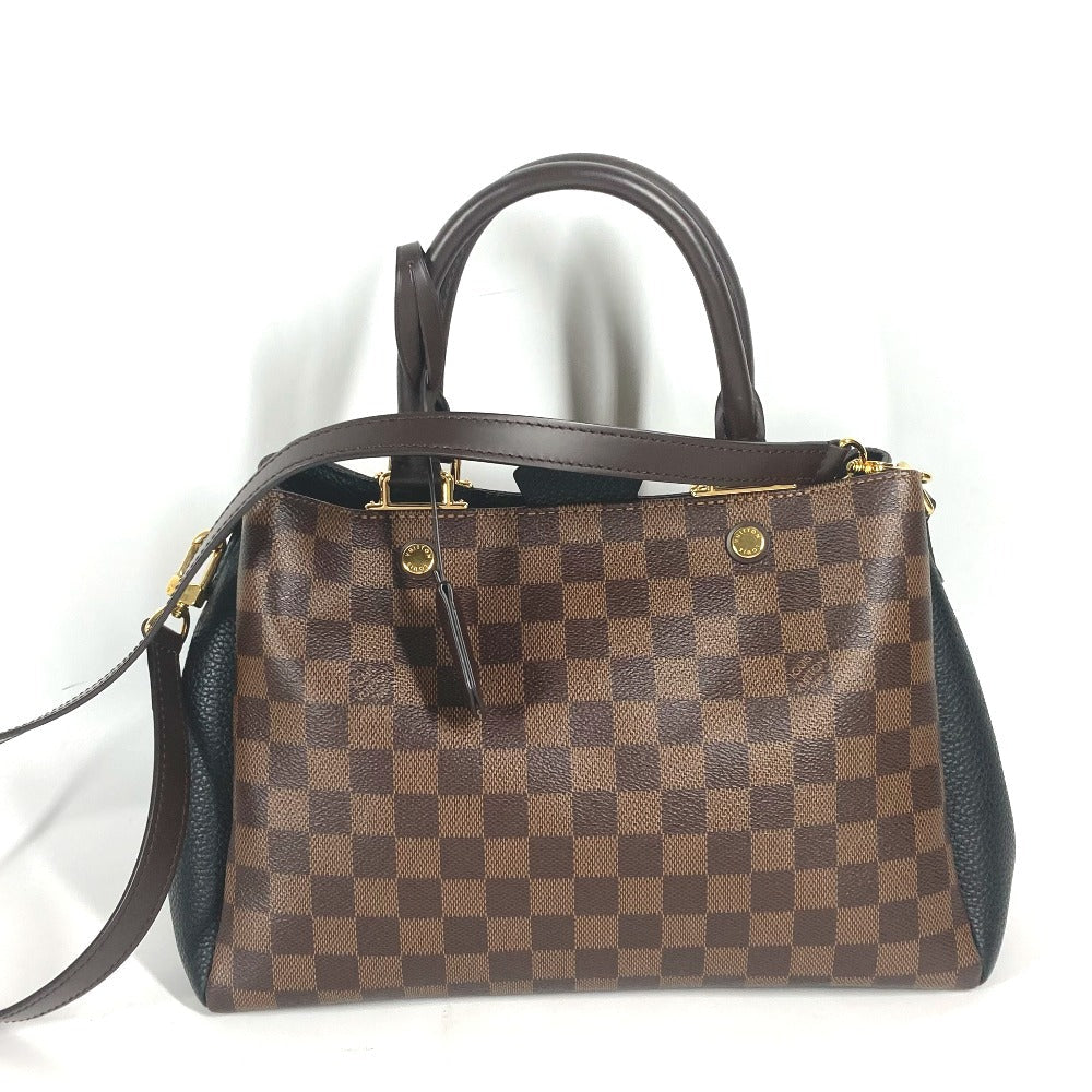 Louis Vuitton Tote Bag N41673 Damier Canvas Brown Damier Brittany Women Used Authentic