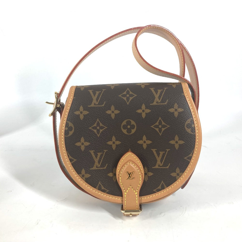 Louis Vuitton Shoulder Bag M44860 Monogram Canvas Brown Monogram Tamburan Women Used Authentic