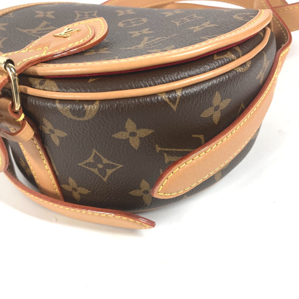 Louis Vuitton Shoulder Bag M44860 Monogram Canvas Brown Monogram Tamburan Women Used Authentic