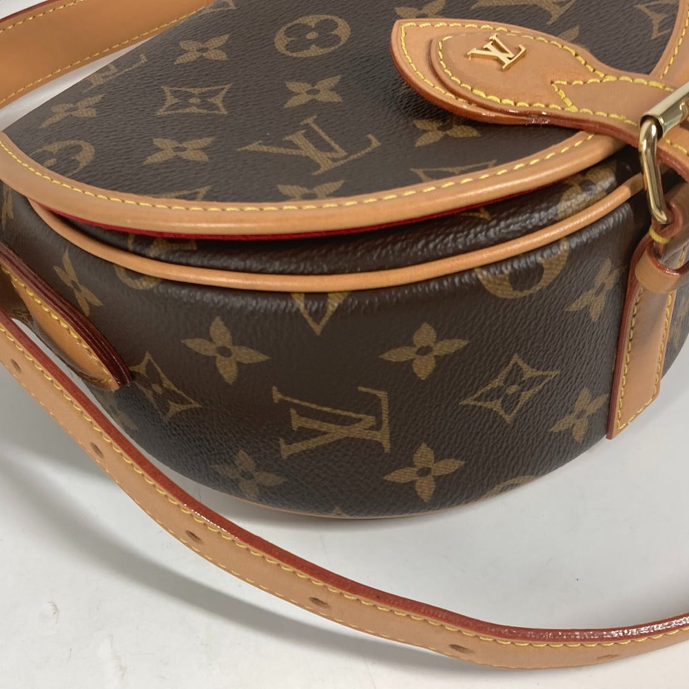 Louis Vuitton Shoulder Bag M44860 Monogram Canvas Brown Monogram Tamburan Women Used Authentic