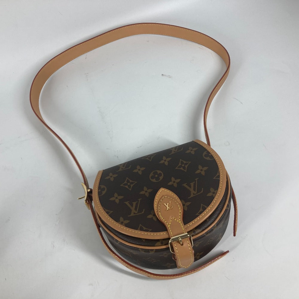 Louis Vuitton Shoulder Bag M44860 Monogram Canvas Brown Monogram Tamburan Women Used Authentic