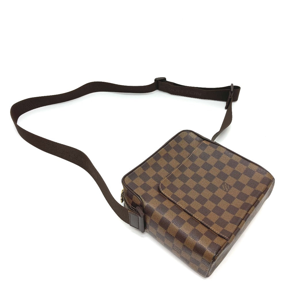 Louis Vuitton Shoulder Bag N41442 Damier Canvas Brown Damier Olaf Pm Unisex(unisex) Used Authentic