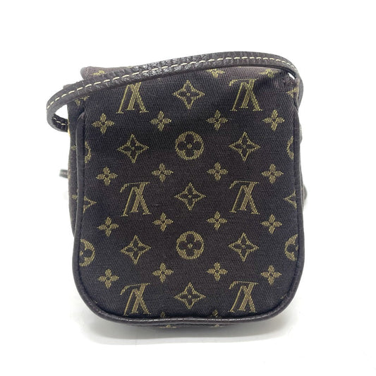 Louis Vuitton Shoulder Bag M95313 Monogram Mini Lin Canvas Brown Monogram Mini Run Pochette Cancun Women Used Authentic