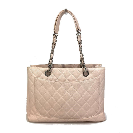 Chanel Tote Bag A50995 Caviar Skin Pink Cc Coco Mark Matrasse