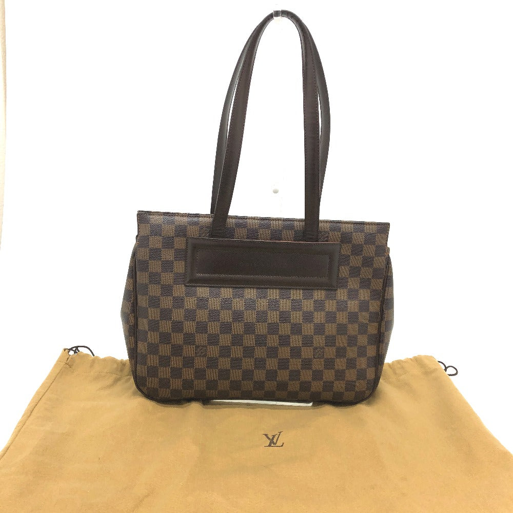 Louis Vuitton Tote Bag N51123 Damier Canvas Brown Damier Parioli Pm Women Used Authentic