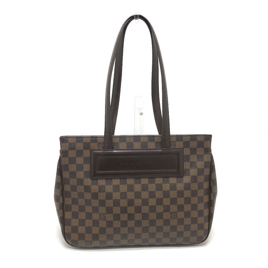 Louis Vuitton Tote Bag N51123 Damier Canvas Brown Damier Parioli Pm Women Used Authentic