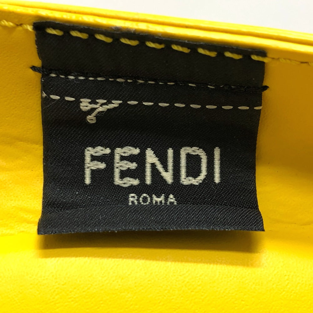 Fendi Handbag 8 Bh389 Plastic Yellow Medium Basket Women Used Authentic