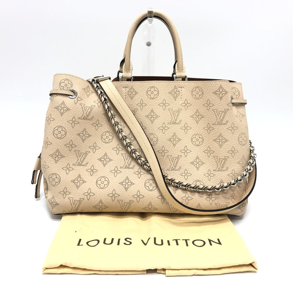 Louis Vuitton Tote Bag M59203 Calf Leather Silver Metal Mahina Bella