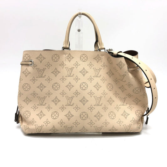 Louis Vuitton Tote Bag M59203 Calf Leather Silver Metal Mahina Bella