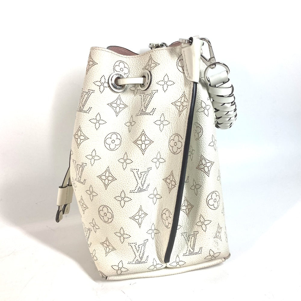 Louis Vuitton Shoulder Bag M58483 Monogram Mahina Leather White Monogram Mahina Mulia Women Used Authentic