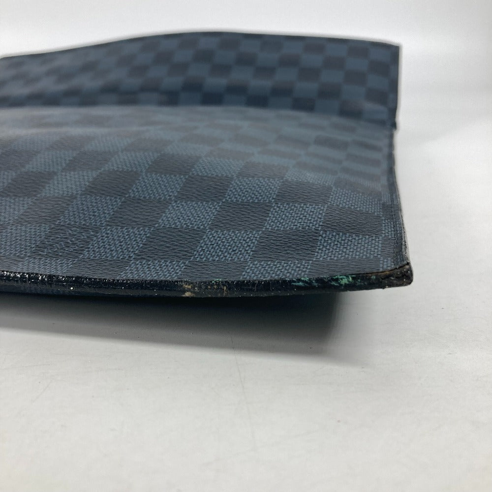 Louis Vuitton Clutch Bag N51101 Damier Cobalt Canvas Navy Damier Cobalt Portfolio Mens Used Authentic