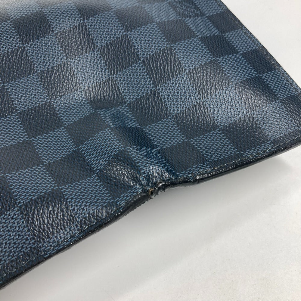 Louis Vuitton Clutch Bag N51101 Damier Cobalt Canvas Navy Damier Cobalt Portfolio Mens Used Authentic