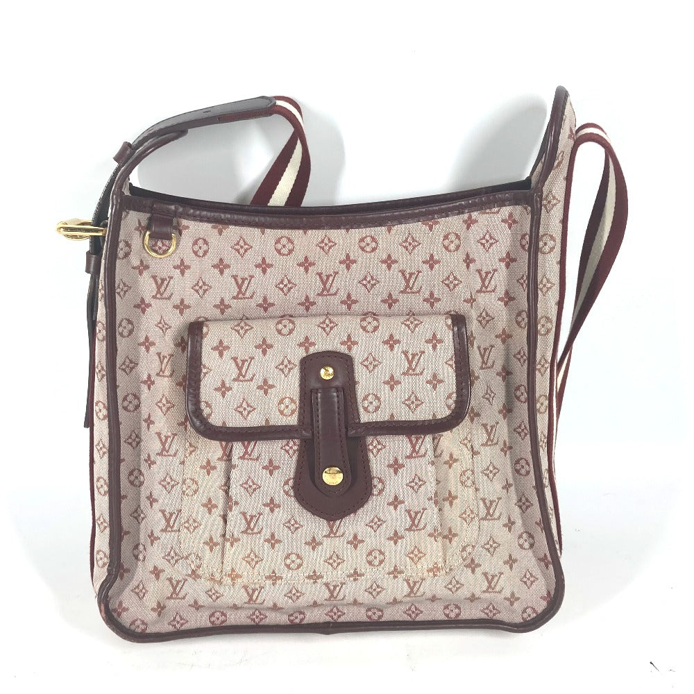 Louis Vuitton Shoulder Bag M92321 Monogram Mini Canvas Red Monogram Mini Buzas Marie Kate Women Used Authentic