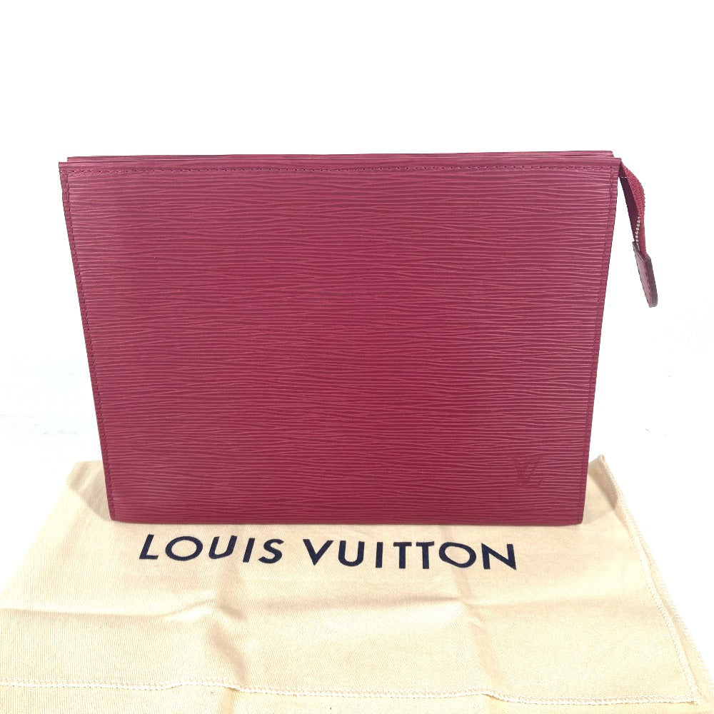 Louis Vuitton Clutch Bag M41085 Epi Leather Red Epi Posh Toilette 26 Unisex(unisex) Used Authentic