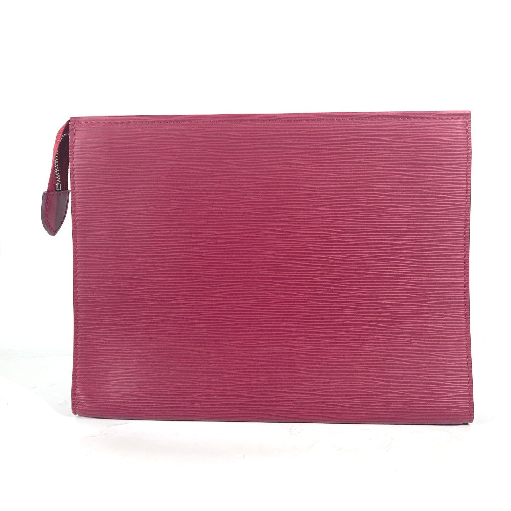 Louis Vuitton Clutch Bag M41085 Epi Leather Red Epi Posh Toilette 26 Unisex(unisex) Used Authentic