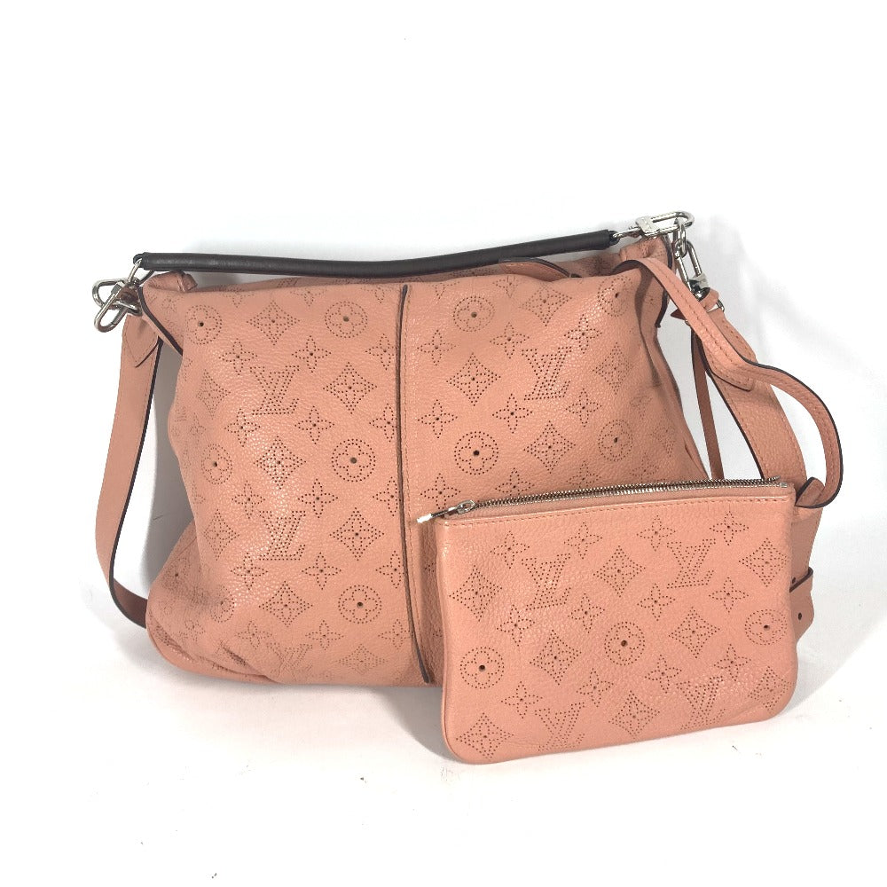 Louis Vuitton Shoulder Bag M94276 Monogram Mahina Leather Pink Monogram Mahina Serene Pm Women Used Authentic