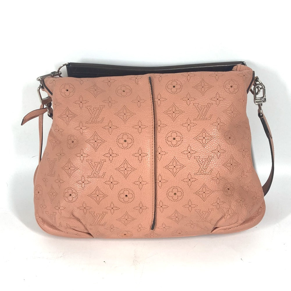 Louis Vuitton Shoulder Bag M94276 Monogram Mahina Leather Pink Monogram Mahina Serene Pm Women Used Authentic