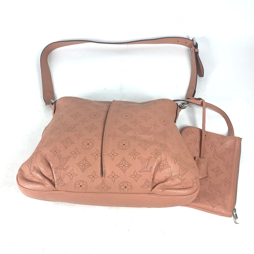 Louis Vuitton Shoulder Bag M94276 Monogram Mahina Leather Pink Monogram Mahina Serene Pm Women Used Authentic