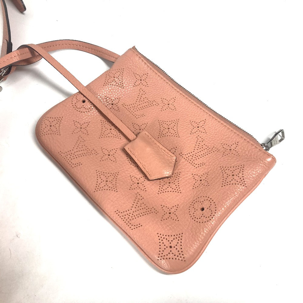 Louis Vuitton Shoulder Bag M94276 Monogram Mahina Leather Pink Monogram Mahina Serene Pm Women Used Authentic