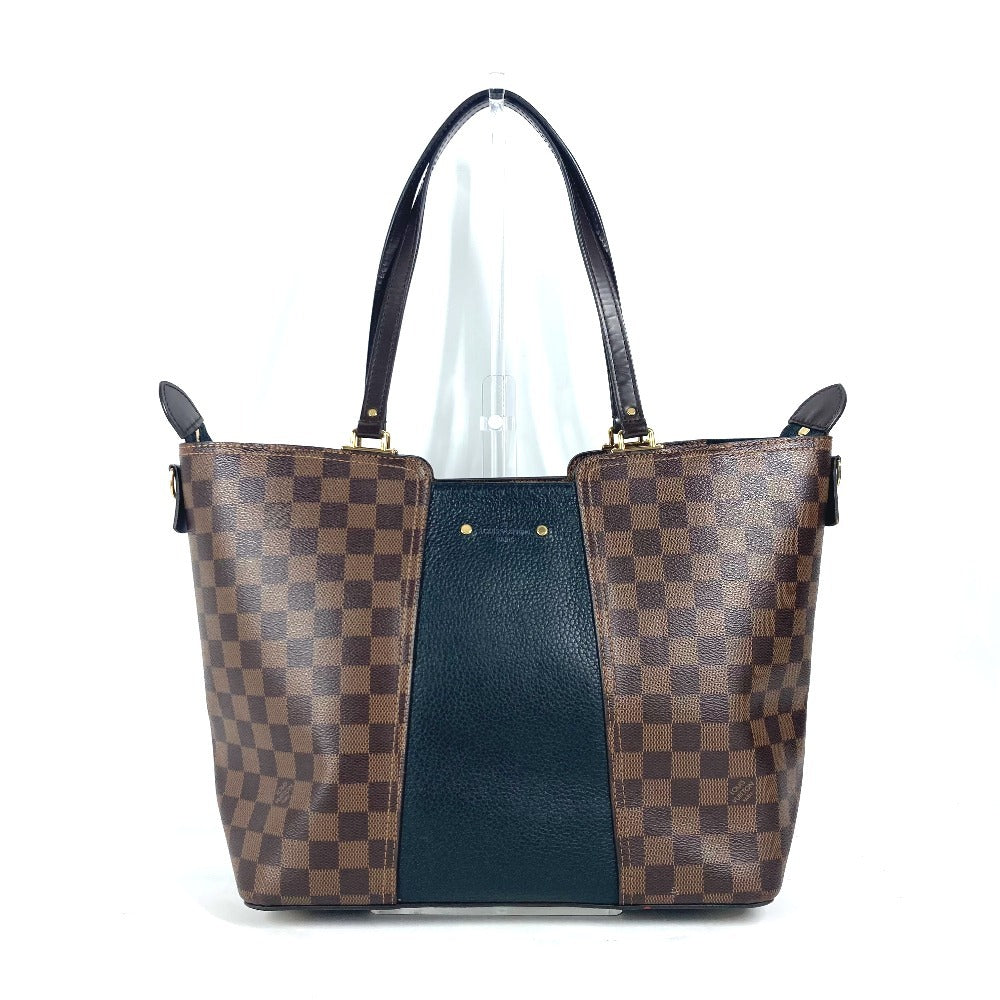 Louis Vuitton Shoulder Bag N44023 Damier Canvas, Leather Brown Damier Jersey Women Used Authentic