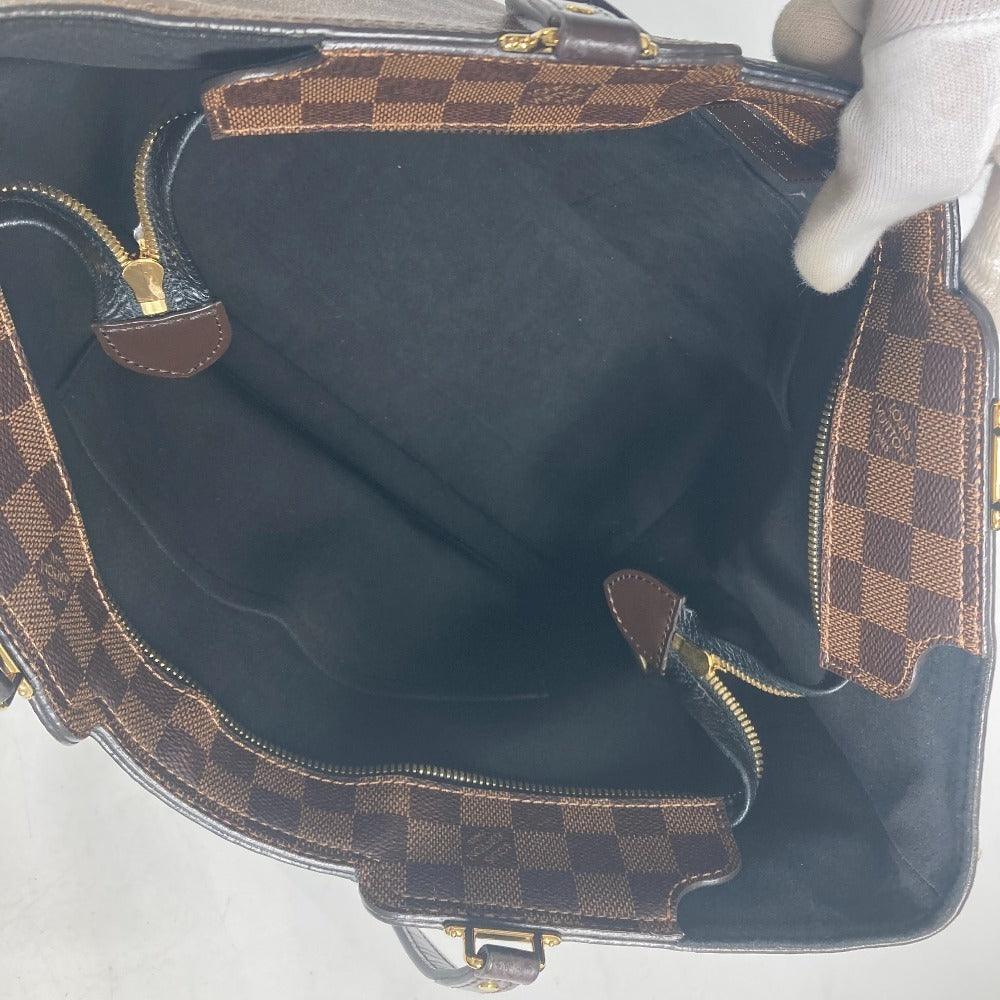 Louis Vuitton Shoulder Bag N44023 Damier Canvas, Leather Brown Damier Jersey Women Used Authentic