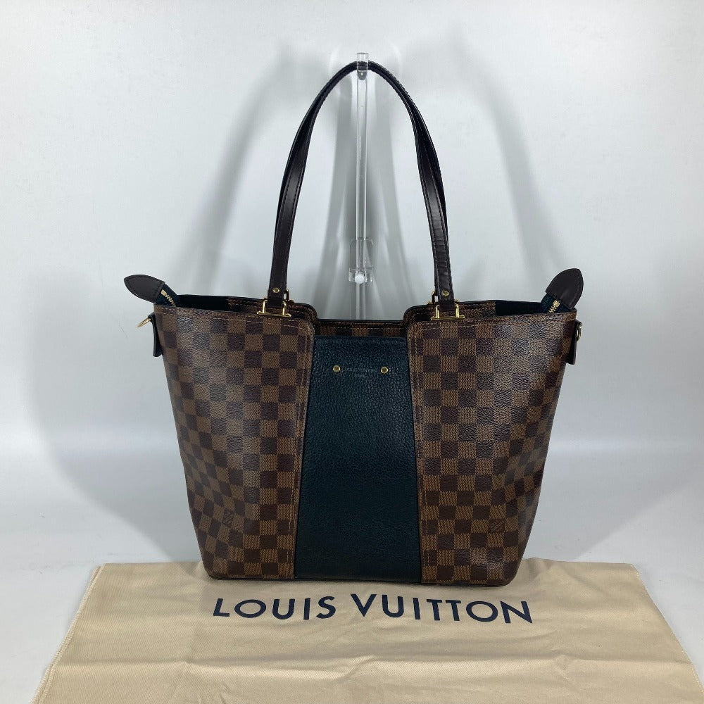 Louis Vuitton Shoulder Bag N44023 Damier Canvas, Leather Brown Damier Jersey Women Used Authentic