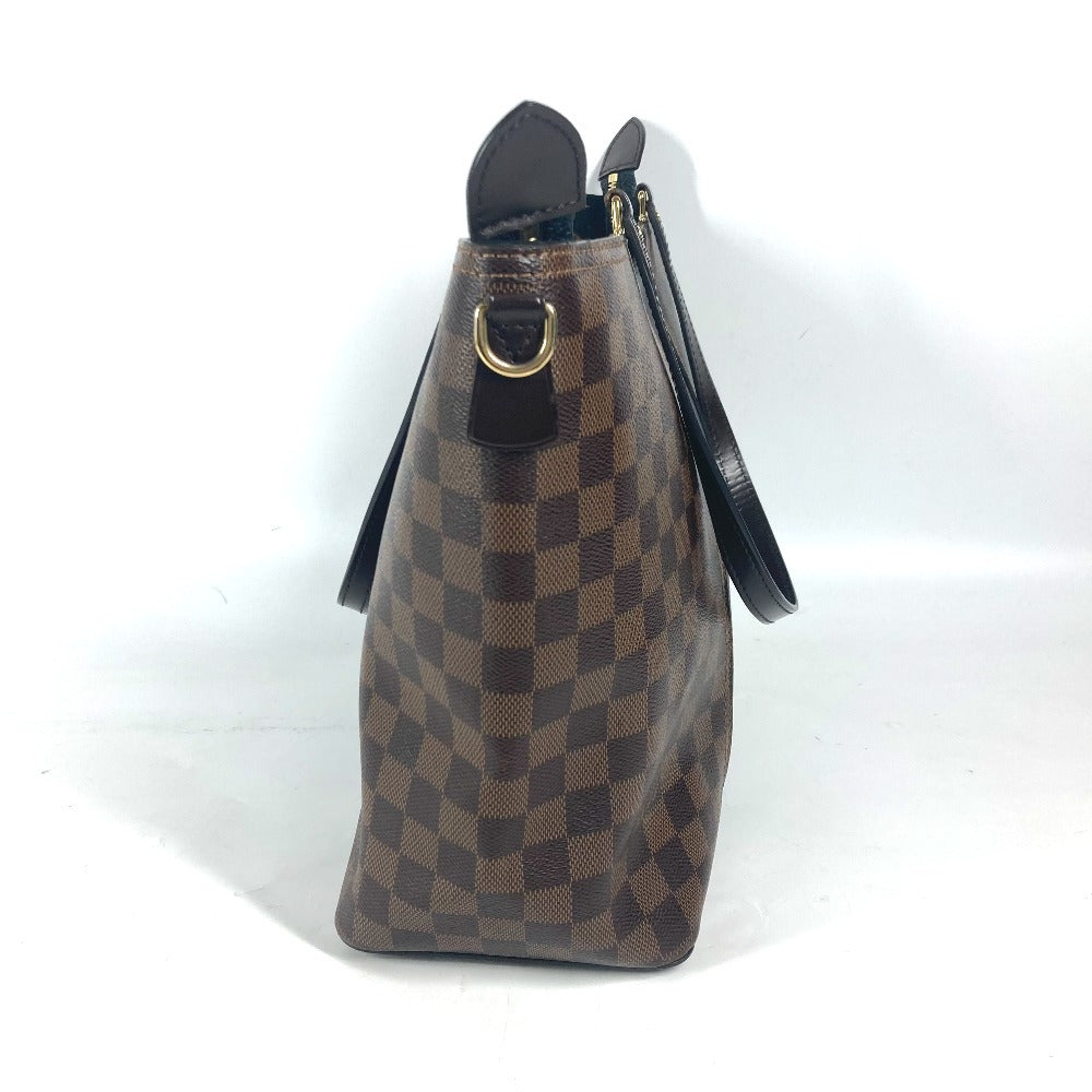 Louis Vuitton Shoulder Bag N44023 Damier Canvas, Leather Brown Damier Jersey Women Used Authentic