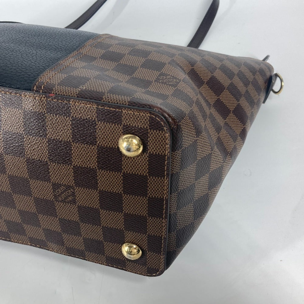 Louis Vuitton Shoulder Bag N44023 Damier Canvas, Leather Brown Damier Jersey Women Used Authentic