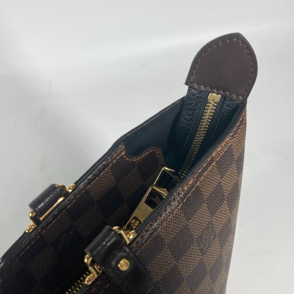 Louis Vuitton Shoulder Bag N44023 Damier Canvas, Leather Brown Damier Jersey Women Used Authentic