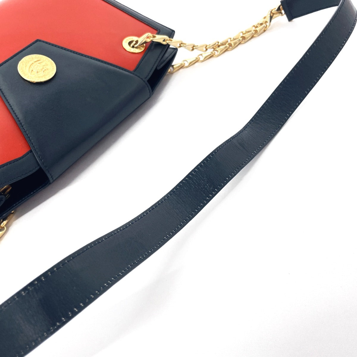 Celine Shoulder Bag Leather Red Chain Shoulder