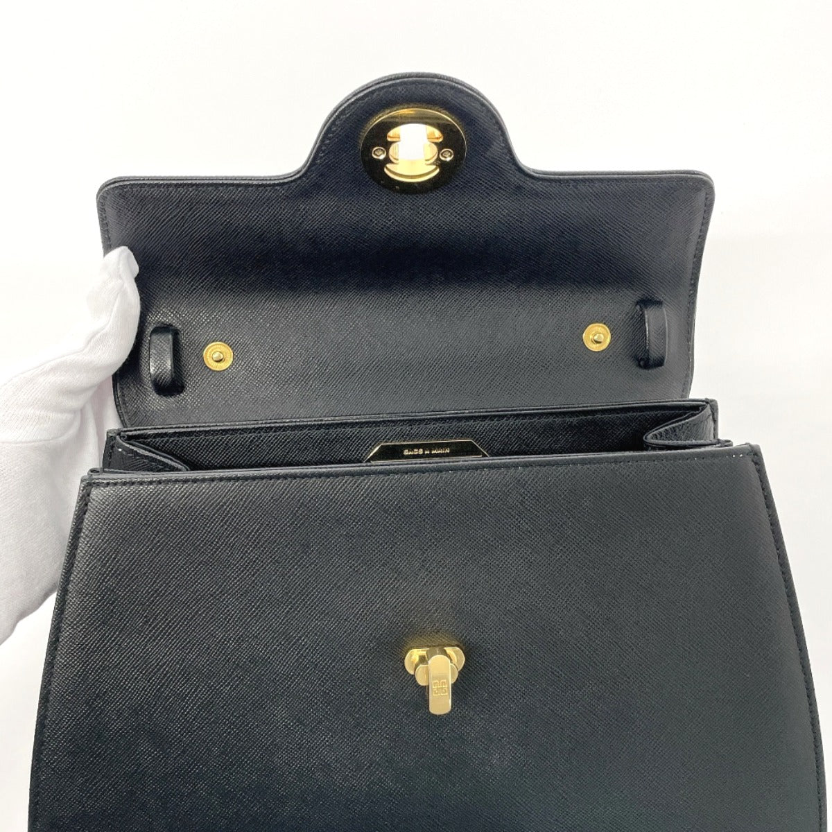 Givenchy Handbag Leather Black Logo