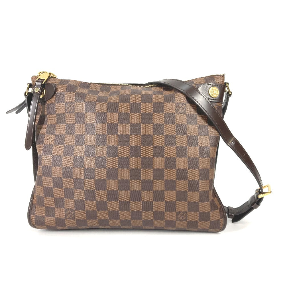 Louis Vuitton Shoulder Bag N41425 Damier Canvas Brown Damier Duomo Women Used Authentic