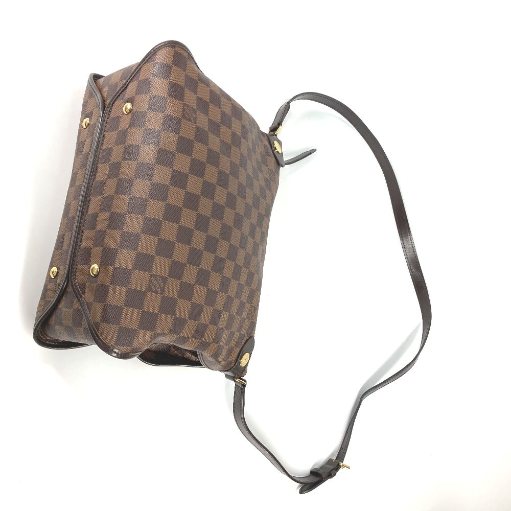 Louis Vuitton Shoulder Bag N41425 Damier Canvas Brown Damier Duomo Women Used Authentic