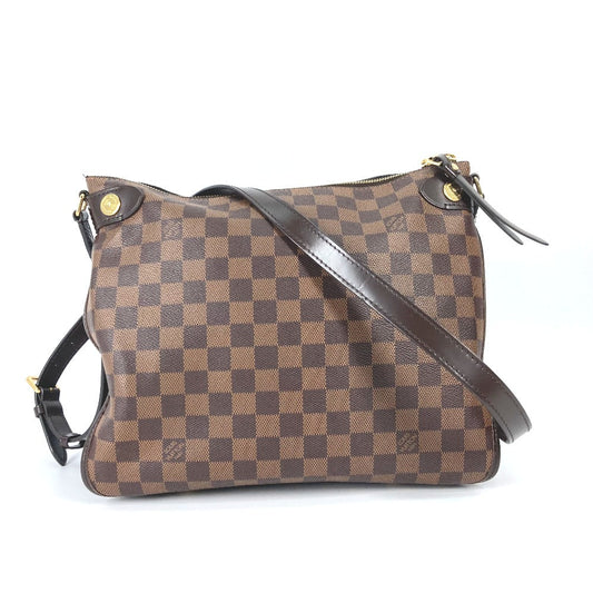 Louis Vuitton Shoulder Bag N41425 Damier Canvas Brown Damier Duomo Women Used Authentic