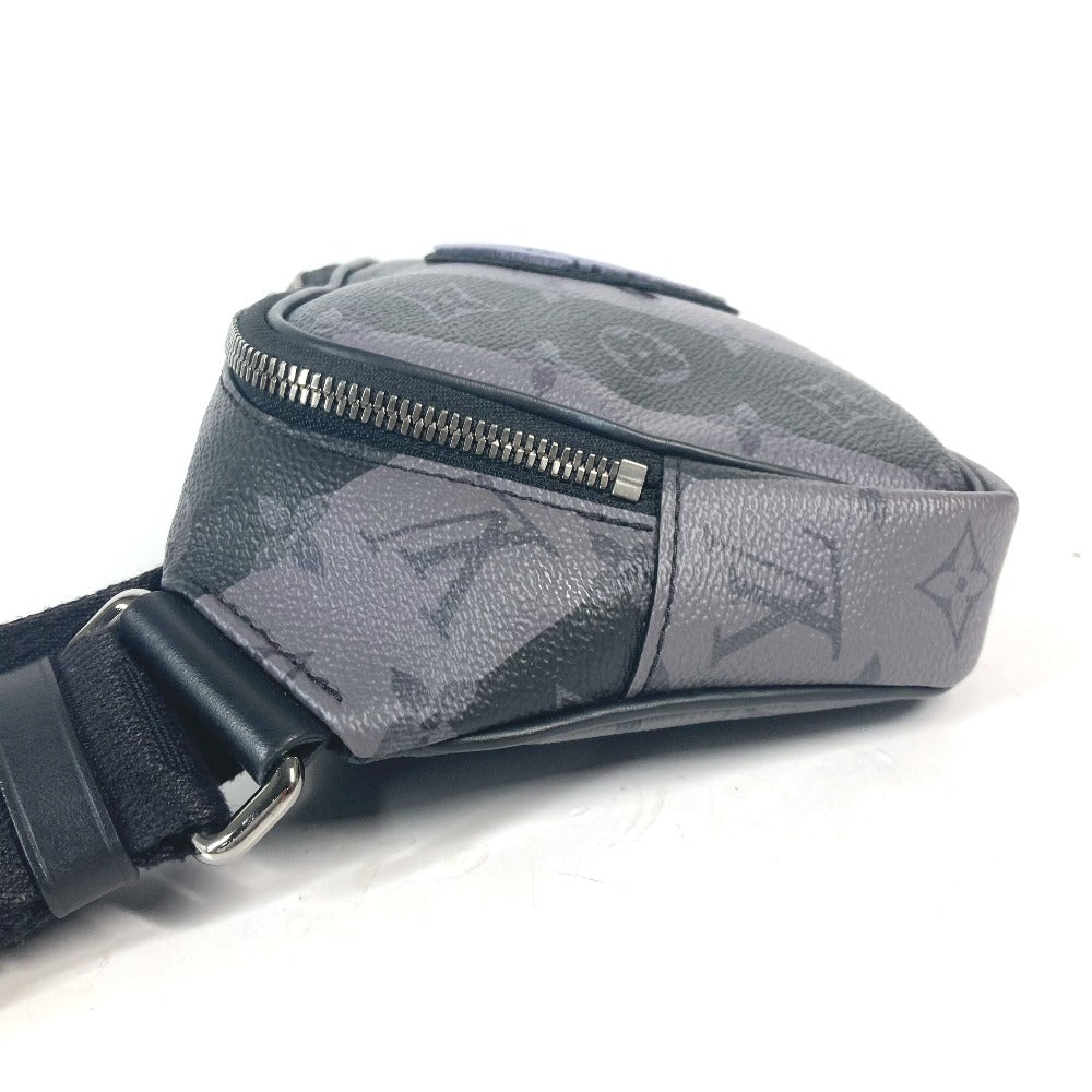 Louis Vuitton Sling Bag M59338 Monogram Eclipse Canvas Gray Nigo Collaboration Monogram Stripe Monogram Eclipse Modular Sling Bag Mens Used Authentic