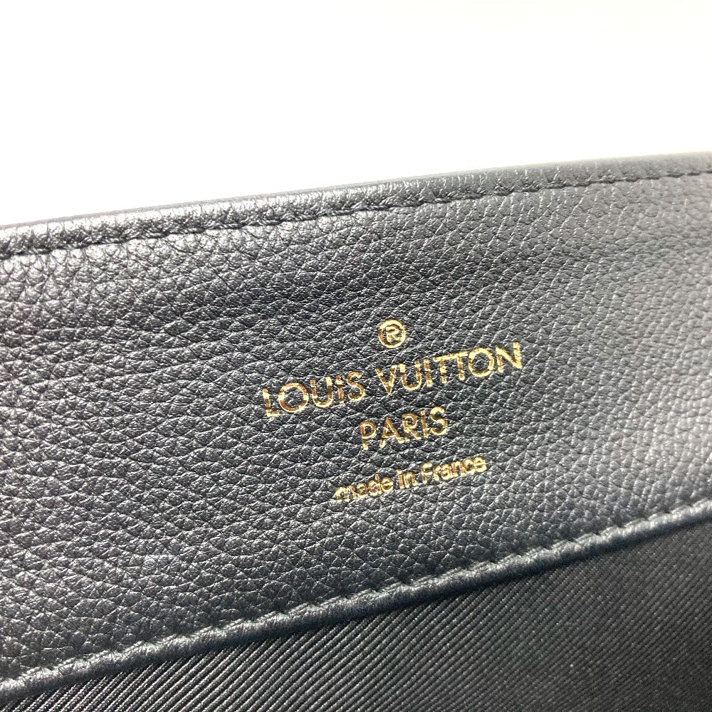 Louis Vuitton Handbag N92280 Leather Black Logo Metal Rock Me Mm Women Used Authentic