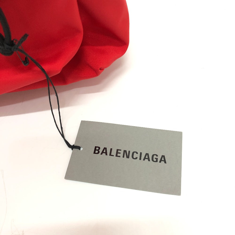 Balenciaga Backpack 507460 Nylon Red Logo Unisex(unisex) Used Authentic