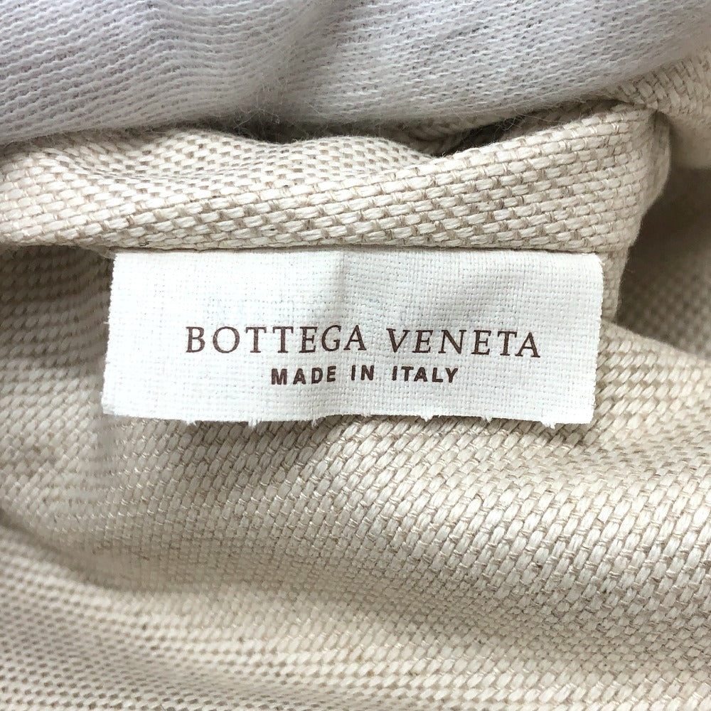 Bottegaveneta Business Bag Canvas Beige Logo Women Used Authentic