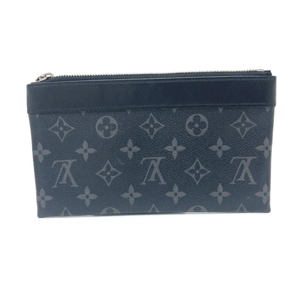 Louis Vuitton Pouch M44323 Monogram Eclipse Canvas Black Pochette Discovery Pm Mens Used Authentic