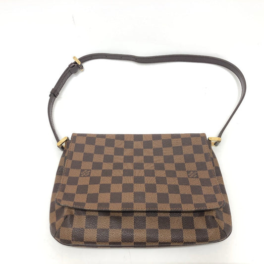 Louis Vuitton Shoulder Bag N51255 Damier Canvas Musette Tango Women Used Authentic