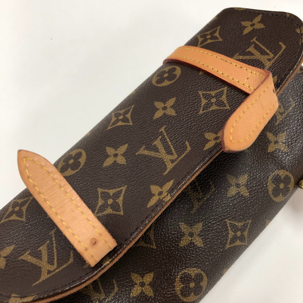 Louis Vuitton Waist Bag M51159 Monogram Canvas Brown Monogram Pochette Marrell Women Used Authentic