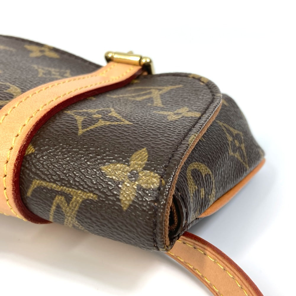 Louis Vuitton Waist Bag M51159 Monogram Canvas Brown Monogram Pochette Marrell Women Used Authentic