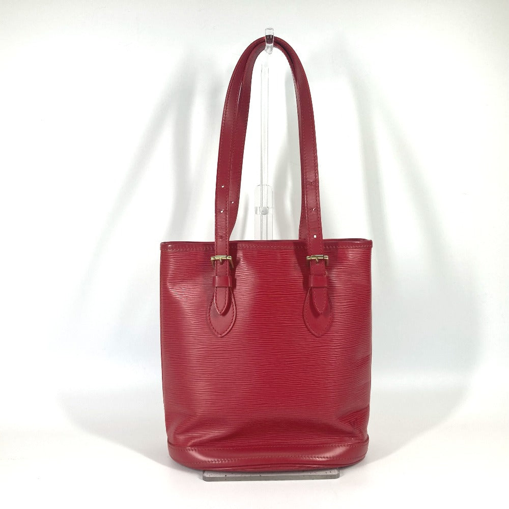 Louis Vuitton Shoulder Bag M5899 E Epi Leather Red Epi Petit Bucket Pm Women Used Authentic